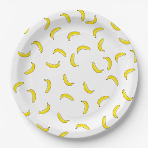 Weiße Banane Pappteller