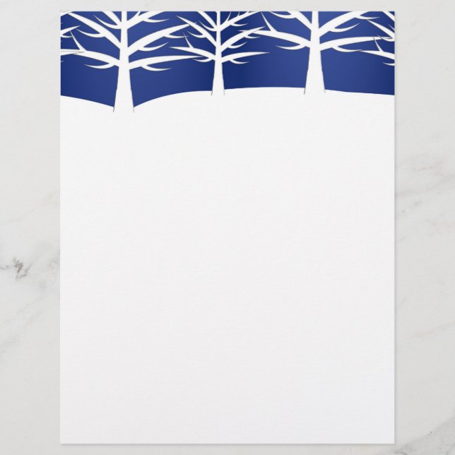 Weiße Baum-Silhouette Eleganter Weihnachten (Vorderseite)