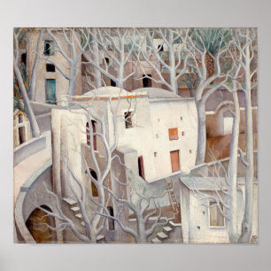 Weiße Bäume Positano   Anita Ré e   Poster