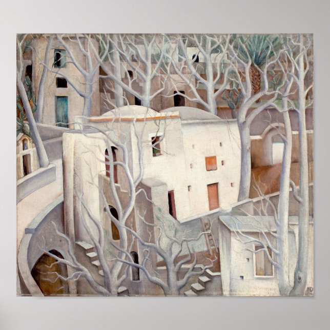 Weiße Bäume Positano | Anita Ré e | Poster (Vorne)