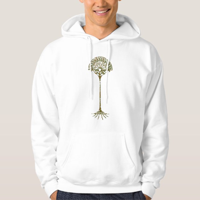Weiße Bäume von Númenor Hoodie (Vorderseite)