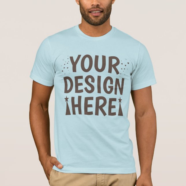 Weiße Bella-Leinwand. Mockup T-Shirt (Vorderseite)