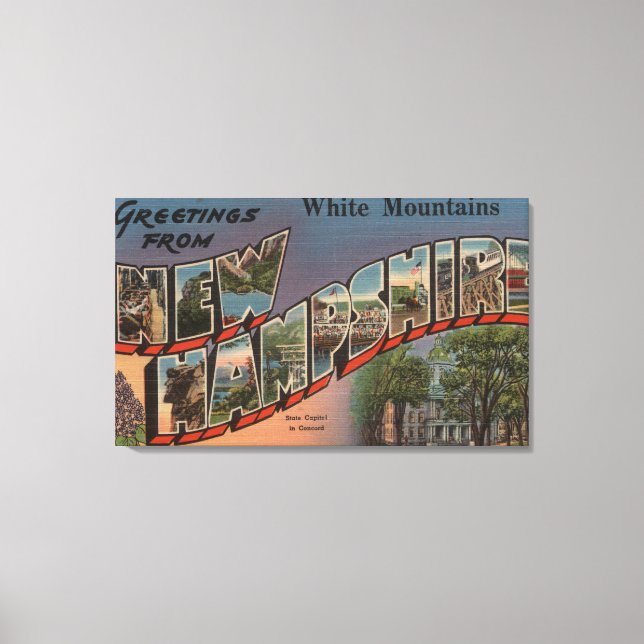 Weiße Berge, New Hampshire 2 Leinwanddruck (Vorderseite)