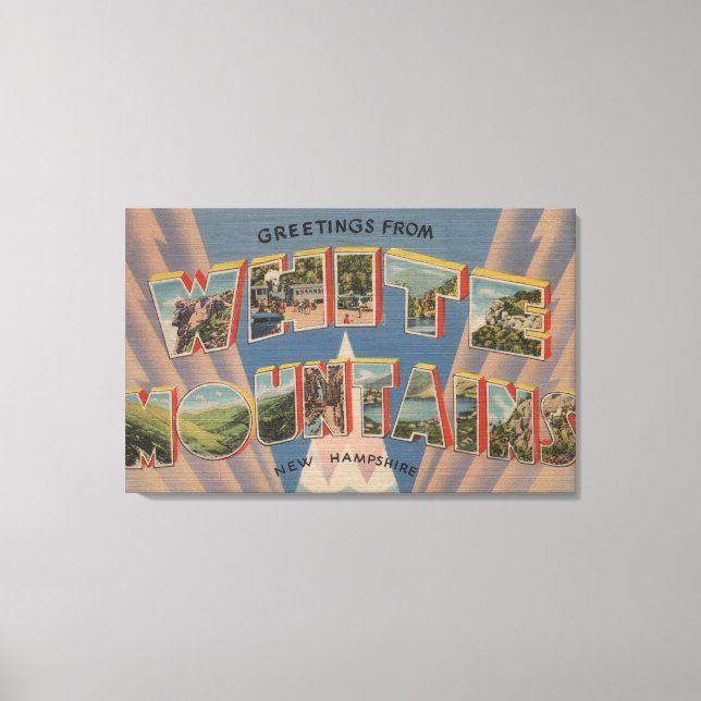 Weiße Berge, New Hampshire 3 Leinwanddruck (Vorderseite)