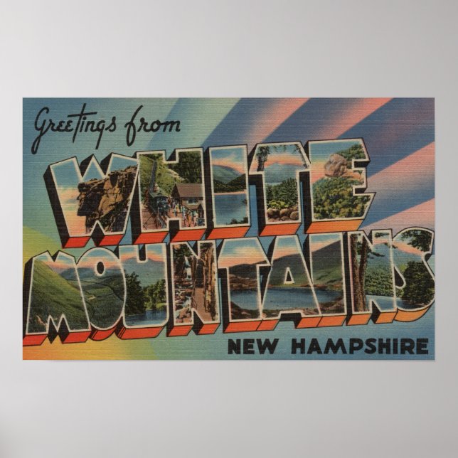 Weiße Berge, New Hampshire 4 Poster (Vorne)