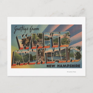 Weiße Berge, New Hampshire 4 Postkarte