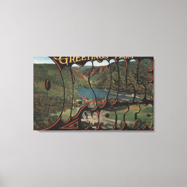 Weiße Berge, New Hampshire - Dixville Leinwanddruck (Vorderseite)