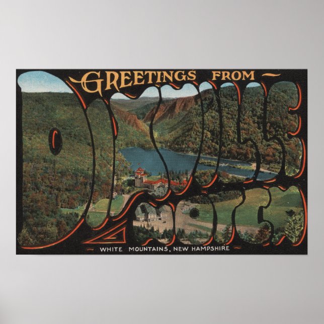 Weiße Berge, New Hampshire - Dixville Poster (Vorne)
