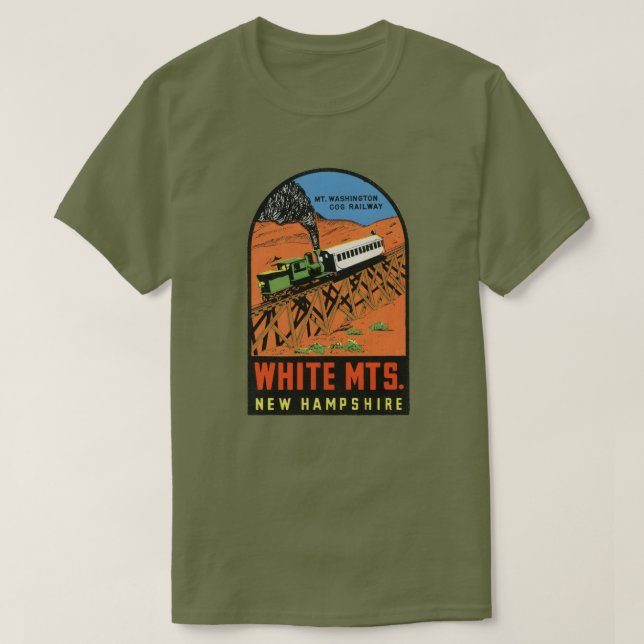 Weiße Berge, New Hampshire T-Shirt (Design vorne)