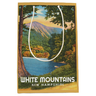 Weiße Berge, Vintager See in New Hampshire Mittlere Geschenktüte