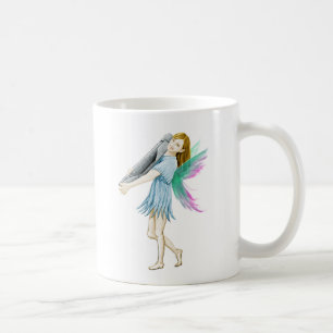 Weiße Birke Tree Fairy trägt Rinde Tasse