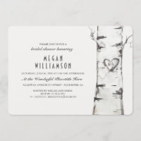 Weiße Birkenbaum Rustikales Brautparty