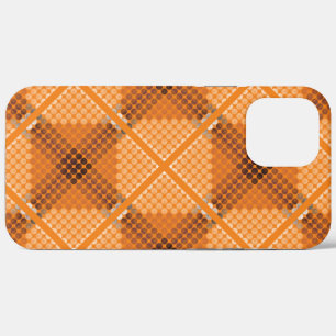 Weiße bis braune Kreise auf orangefarbenen, quadra Case-Mate iPhone Hülle