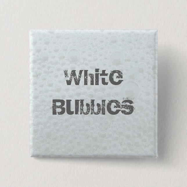 Weiße Blasen - Vorlage Button (Vorderseite)