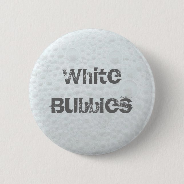 Weiße Blasen - Vorlage Button (Vorderseite)