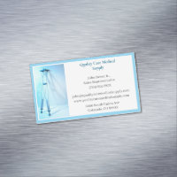 Weiße blaue Kreuze medizinische Geräte