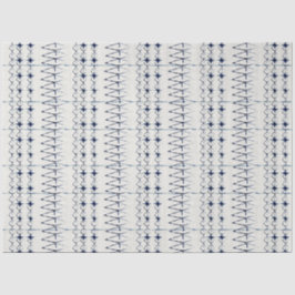 Weiße blaue Linien Gefärbte Krawatte Traditionelle Seidenpapier