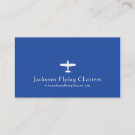 Weiße blaue moderne Luftfahrt-Visitenkarte des Visitenkarte