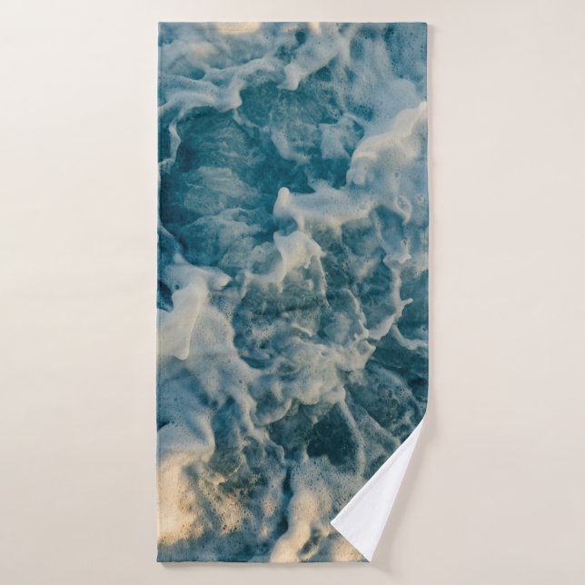 WEISSE BLUE SKY BADEHANDTUCH (Badehandtuch)