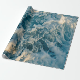 WEISSE BLUE SKY GESCHENKPAPIER