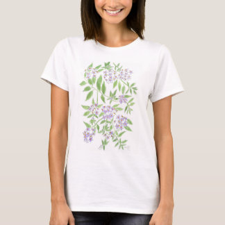 Weiße blühende T - Shirt