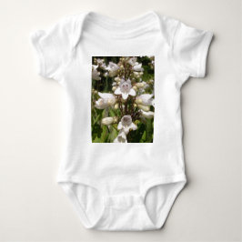 Weiße Blume Baby Strampler