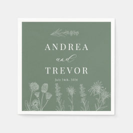 Weiße Blume | Boho Chic Wedding Serviette