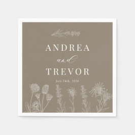 Weiße Blume | Boho Chic Wedding Serviette