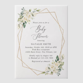 Weiße Blume, Creme-Blume, Boho, Babydusche