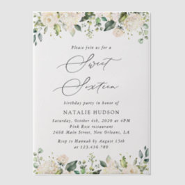 Weiße Blume, Creme-Blume, Boho, Sweet 16