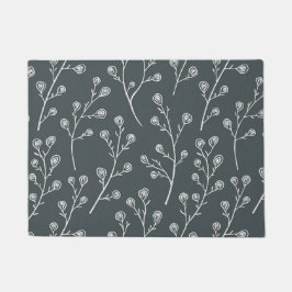 Weiße Blume Fußmatte