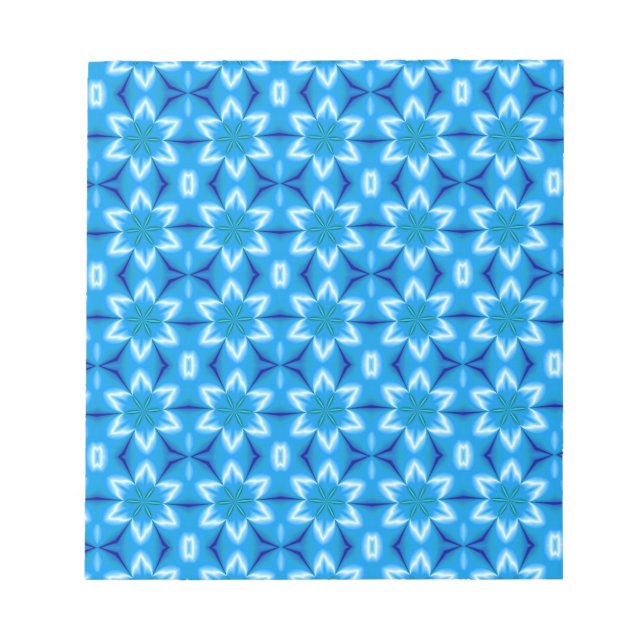 Weiße Blume, gefroren Notizblock (Vorderseite)