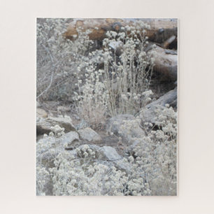 Weiße Blume im Wald Puzzle