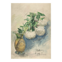 Weiße Blume in einer Vase von Zacharie Astruc