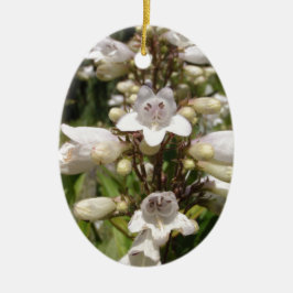 Weiße Blume Keramikornament