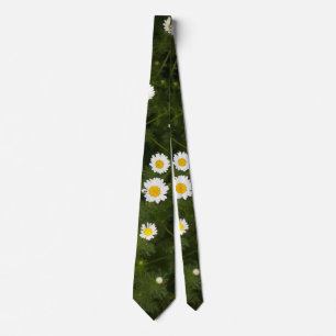 Weiße Blume Krawatte