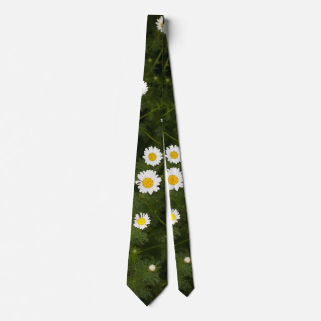Weiße Blume Krawatte (Vorderseite)