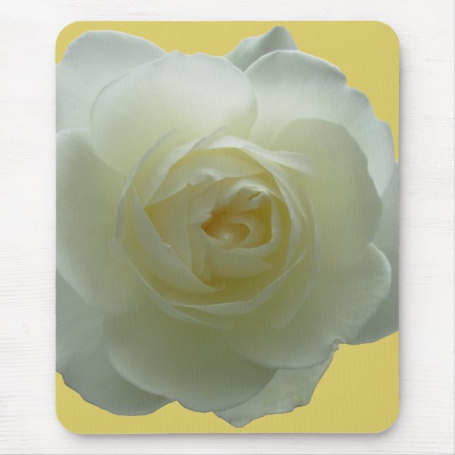 Weiße Blume Mousepad Weißrosen Dekoration Geschenk (Vorne)