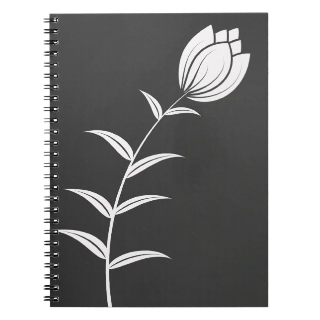 Weiße Blume Notizblock (Vorderseite)
