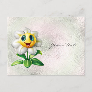 Weiße Blume Postkarte