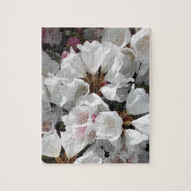 Weiße Blume Puzzle (Vertikal)