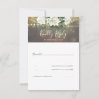 Weiße Blume Rustikales Land Hochzeit UAWG