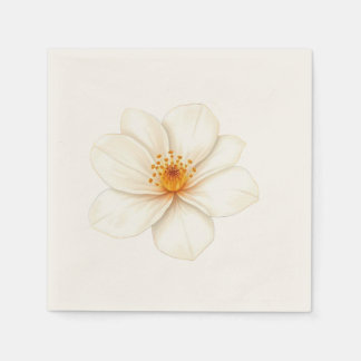 Weiße Blume Serviette
