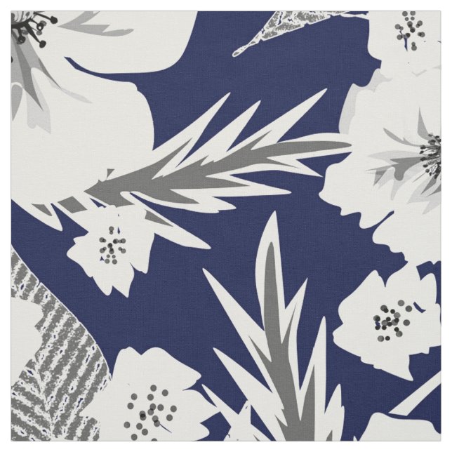 Weiße Blume. Stoff (Muster)