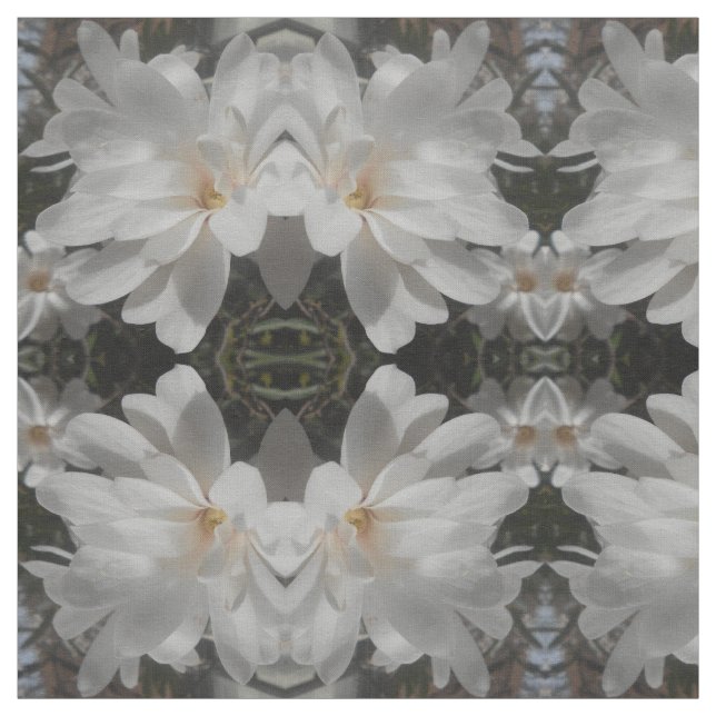 Weiße Blume Stoff (Muster)