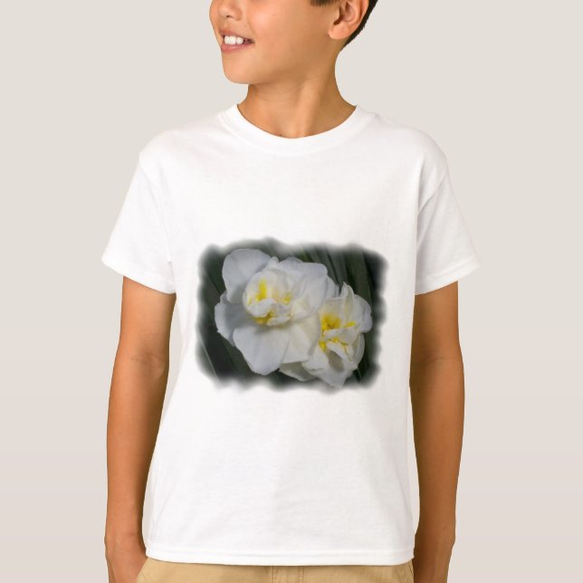 Weiße Blume T-Shirt (Vorderseite)