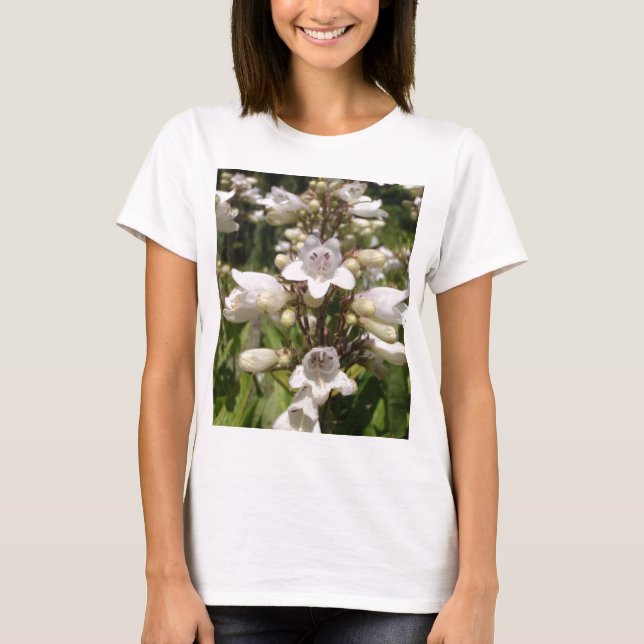 Weiße Blume T-Shirt (Vorderseite)