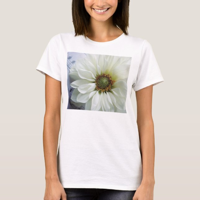 Weiße Blume T-Shirt (Vorderseite)