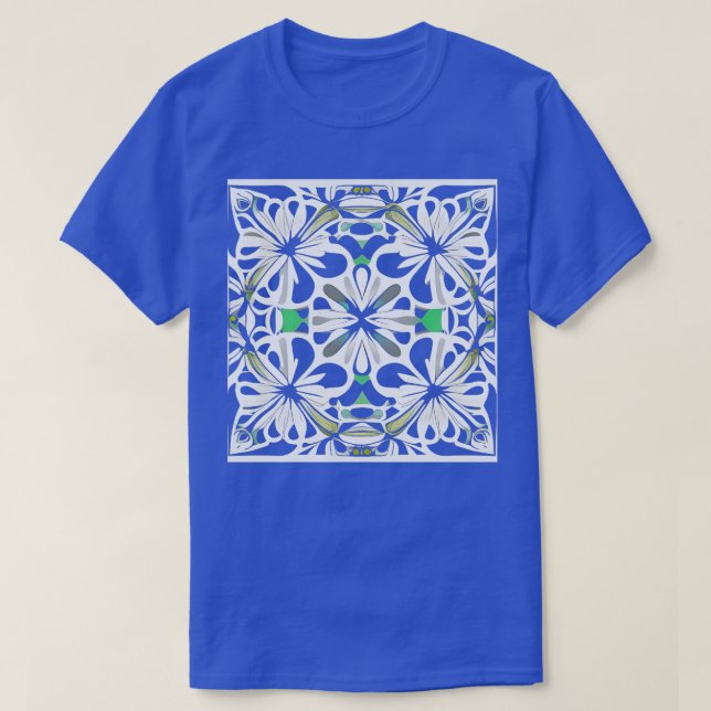 weiße Blume T-Shirt (Design vorne)