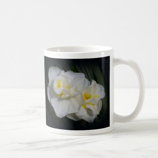Weiße Blume Tasse (Rechts)